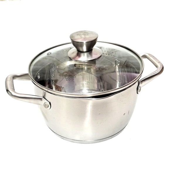 David Burke Kitchen David Burke Pot With Lid Gourmet Pro Stainless